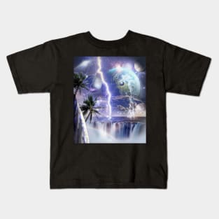 Space Lightning Kids T-Shirt